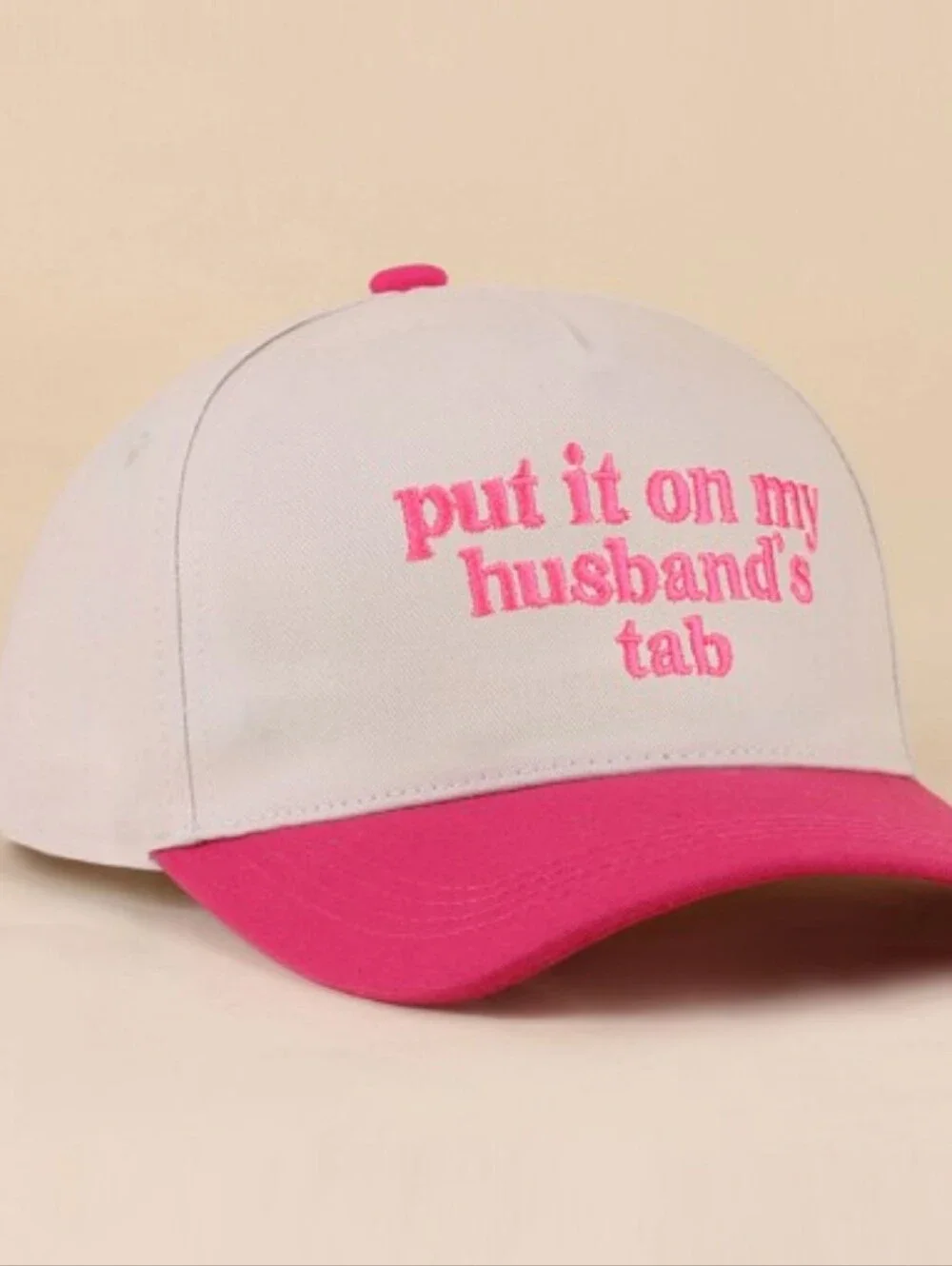 Put It On My Husband's Tab Baseball Hat
